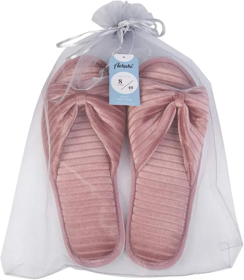 Women's Soft Warm Cushioned Fluffy Slides Home Slippers with Water Resistant Anti-Skid Sole