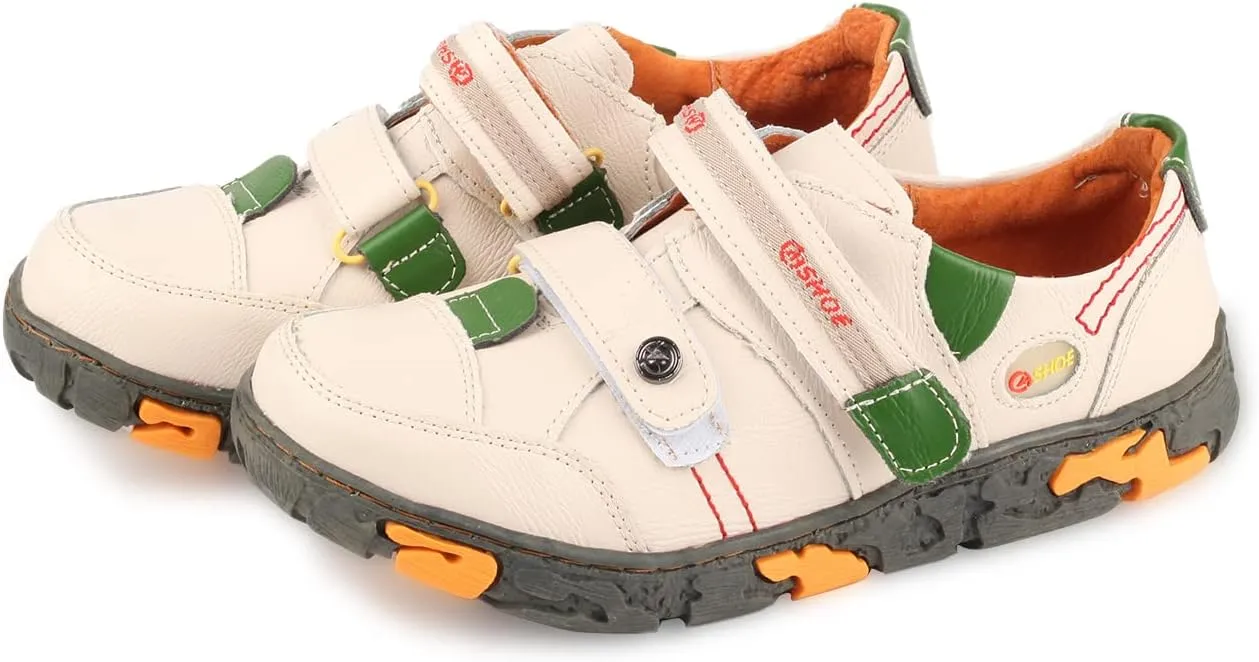 Women's Walking Leather Shoes Hook and Loop Casual Shoes