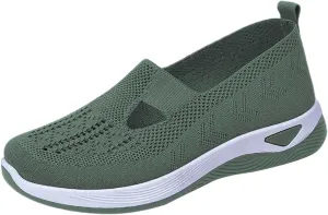 Women's Woven Orthopedic Breathable Soft Shoes Tennis Shoes Womens Boots Women Shoes Casual High Top Sneakers Waterproof Tennis Shoe Loafers Casual Slip On
