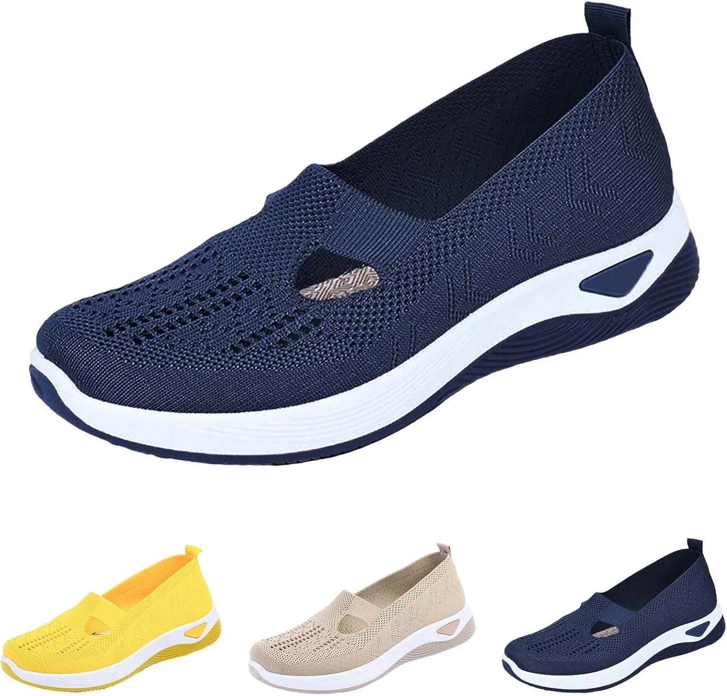 Women's Woven Orthopedic Breathable Soft Sole Womens Tennis Shoes Wide Width Ladies Casual Shoes Men Shoes Sneakers Red Tennis Shoe Loafers Shoe