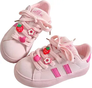 Y2K Pink Strawberry Women's Sneakers Chunky Cute Summer Casual Shoes for Versatile Style Daywear Travel